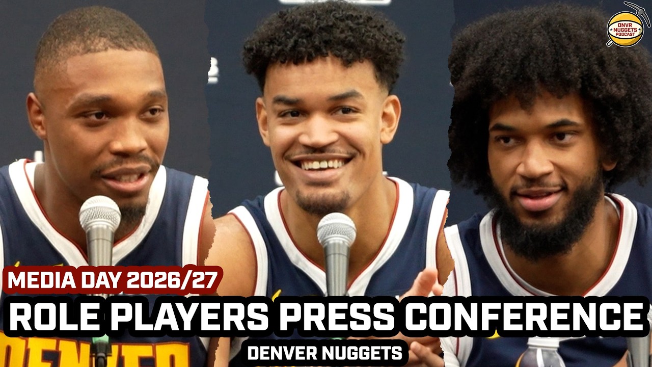 Marvin Bagley, Spencer Jones & Lonnie Walker Press Conference At Nuggets Media Day