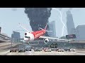 TORNADO TEARS THROUGH TOWN & HITS PLANE! ( GTA 5 REAL LIFE MODS )