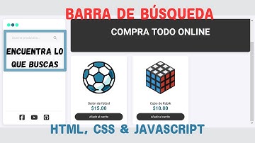 Cómo crear una barra de búsqueda | HTML, CSS & JavaScript - Web development