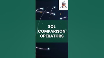 SQL Comparison Operators | Comparison Operators in SQL | Comparison Operators #database #sql #dbwala