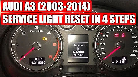 TUTORIAL: Audi A3 8P 8V (2003-2014) Service Light Reset in 4 easy steps
