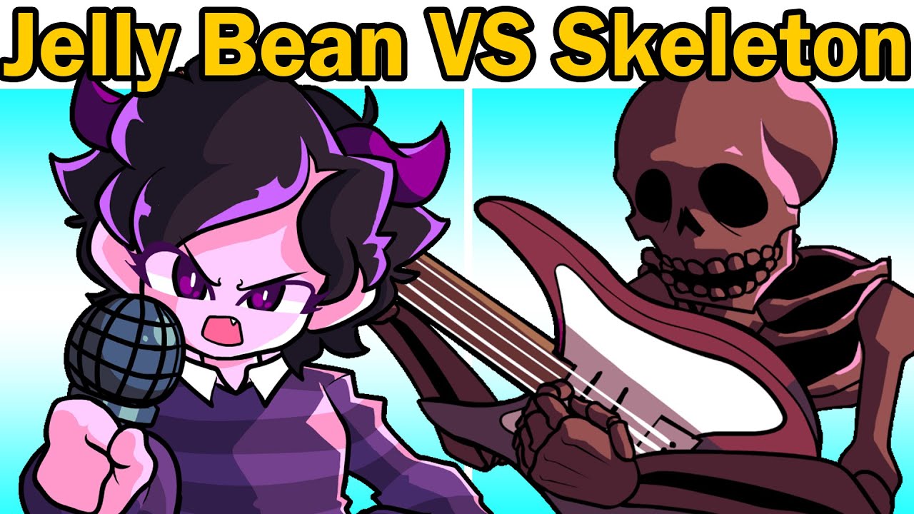 Friday Night Funkin' Jelly Bean VS Skeleton (FNF Mod) YouTube