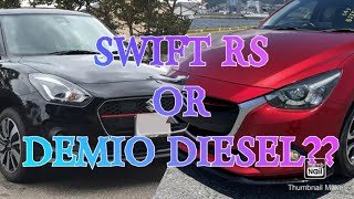 Mazda Demio Diesel VS Suzuki Swift RS. Which is the better compact hot hatchback?