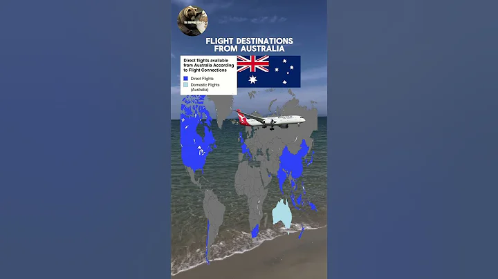 Direct #flights from #Australia #europe #aviation #travel #maps #mapping #map #mapper #geography