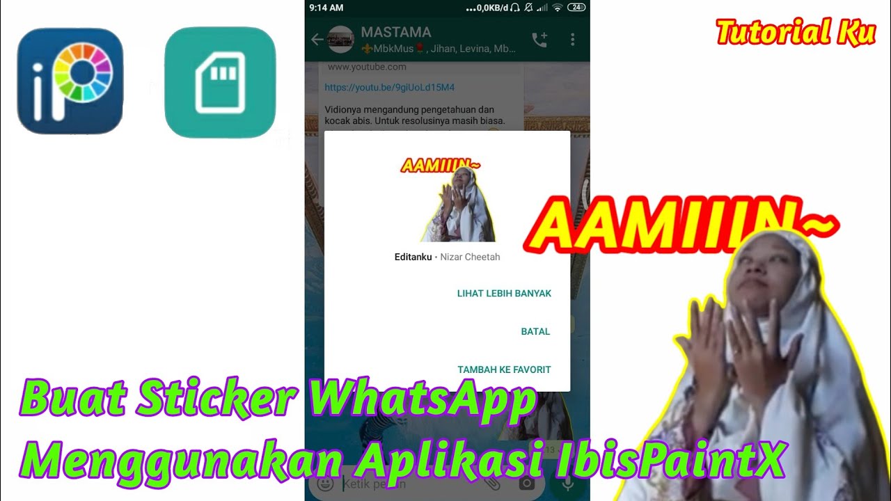 Tutorial Membuat Stiker  WhatsApp  Menggunakan Aplikasi  