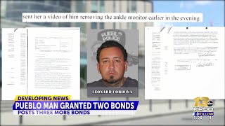 Pueblo man already out on bond is granted three more bonds totaling 290 000