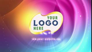 336 - Color Colorful light circle Logo Reveal intro opening animation