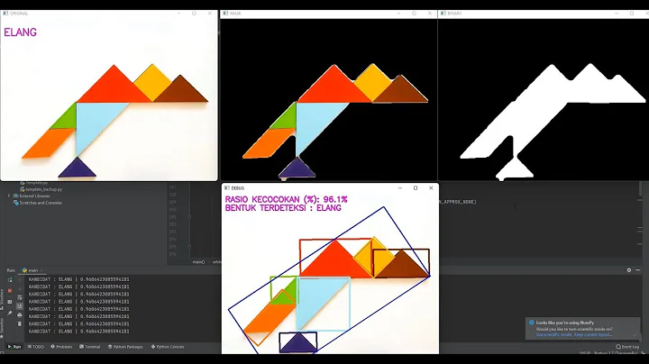 Tangram Game Shape Detection | OpenCv Python