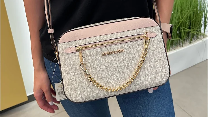 Распаковка сумки MICHAEL KORS Jet Set Large Logo Crossbody Bag (powder blush multi)
