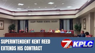 Superintendent Kent Reed extends his contract at Allen Parish School Board