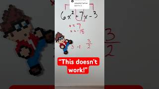 Does this ACTUALLY work every time!? (Trinomial factoring shortcut) #shorts