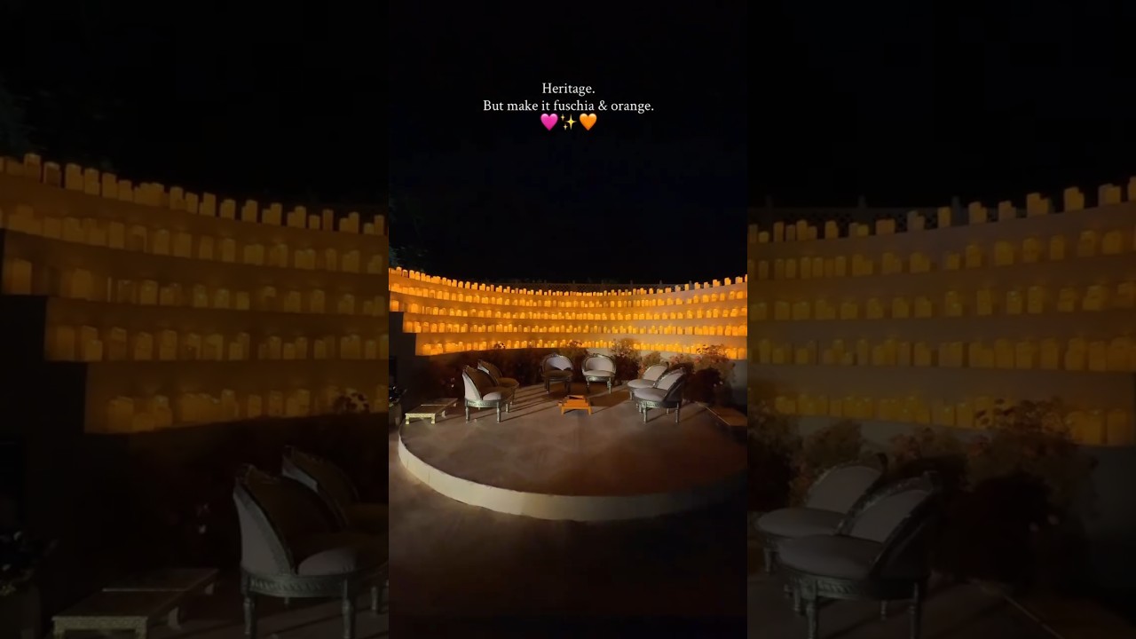 Luxury and dreamy open sky mehndi setup