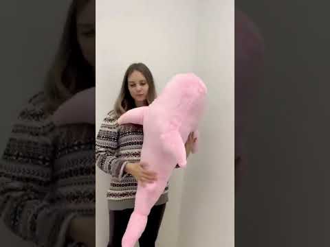 Розовая акула 100 см