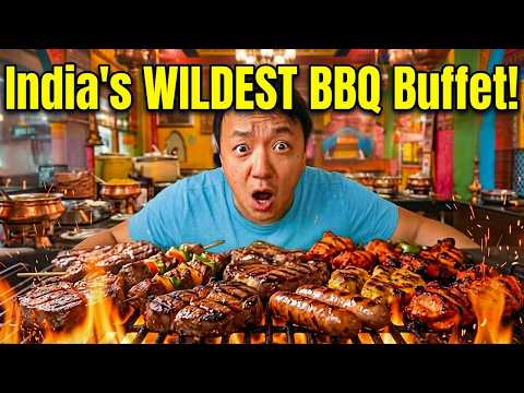 INSIDE India's WILDEST All You Can Eat BBQ Buffet in Mumbai India