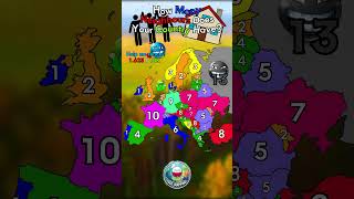 HOW MANY NEIGHBOURS DOES YOUR COUNTRY HAVE? #geography #mapping #countryballs #shorts #maps