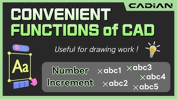 CAD(AutoCAD) Text Number Increment / TEXTINC - Convenient functions of CADian