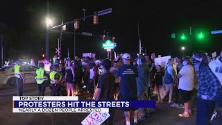 Protests last into the night in Johnson City; 11 arrested