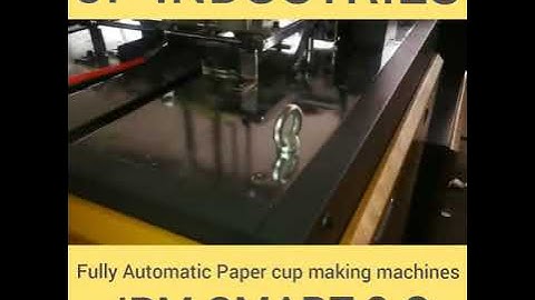 Latest video for making paper cup JPM SMART 2.O
