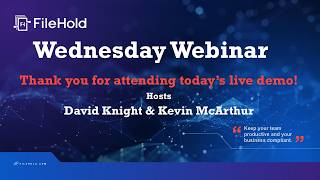 Celebrity FileHold Document Management Software Public Webinar Profile
