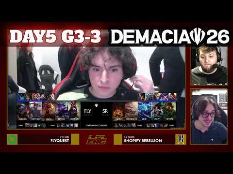 SR vs FLY - Game 3 | Round 3 Demacia Cup Global Invitational 2026 | Shopify Rebellion vs FlyQuest G3