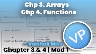 Python Programming | Chp 3 & Chp 4 | Module - 1| by Vaishali Mam