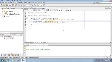 Searching Strings in Java