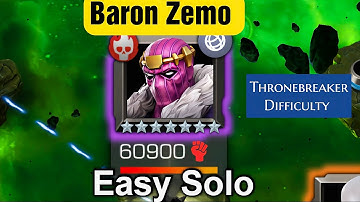 Baron Zemo Easy Solo | Thronebreaker Difficulty | Overture of Evil | EQ | 3.1 |