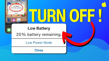 Disable Low Battery Notification iPhone - Turn Off Battery Alert in iPhone (Hindi)