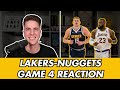 Lakersnuggets game 4 reaction la finally beats denver to extend their series