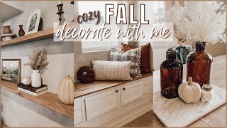 COZY FALL DECORATING IDEAS 🍂 decorate with me for AUTUMN 2022 \/\/ living room + dining table