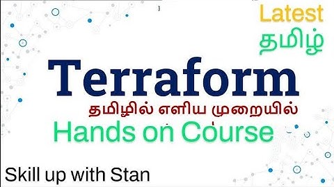 DAY 1 - TERRAFORM INTRODUCTION - TAMIL #terraform #tamil #demo #handson