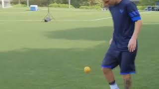 lionel messi juggles an orange