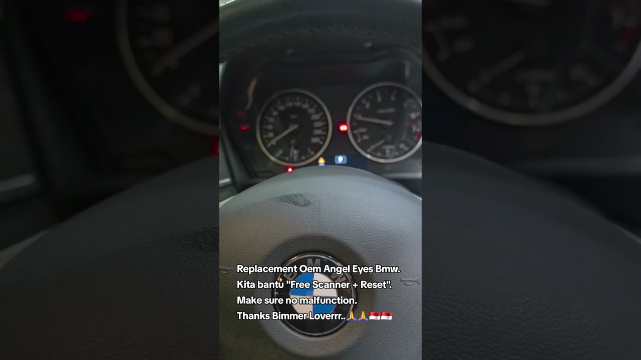 Bmw Replacement Oem Angel Eyes + Free Scanner +Reset +Make sure no Malfuntion on dashboard indicator