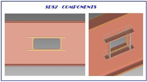 Beam Penetration Holes Without Member in USER | SDS2 Components | Steel Detailing | SDS v2020