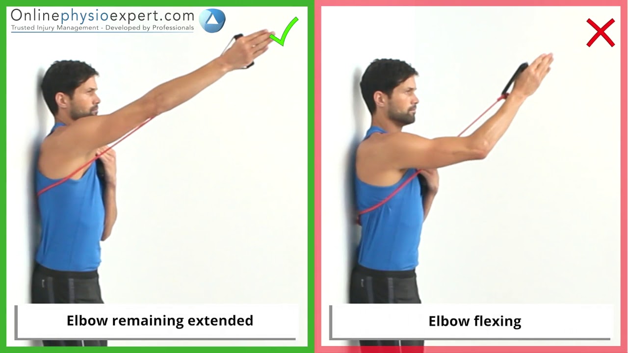 Shoulder punch protraction strength resistance tubing 3 R YouTube