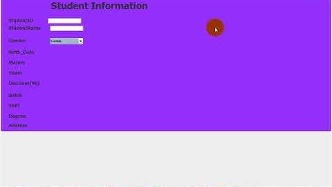 StudentRegister  Mysql  Khmer Videos IT 5