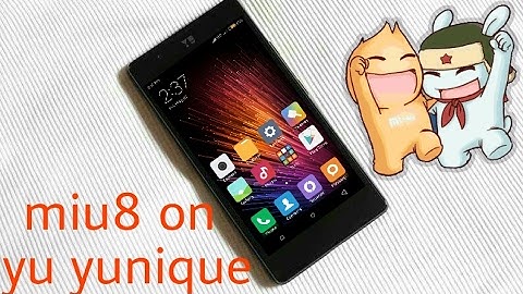 How to install Miui 8 best rom on yu yunique(without pc)