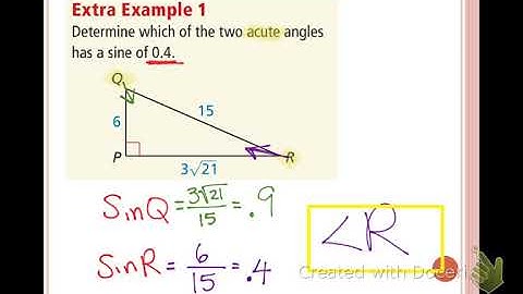 9.6 Solving Right Triangles