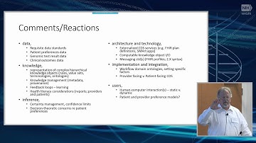 EMR Integration of Genomic Results and Automated Decision Support (Reaction) - Blackford Middleton