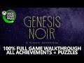 Genesis Noir - 100% Full Game Walkthrough - All Achievements and Puzzle Solutions - Xbox Game Pass