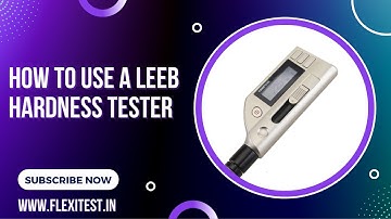 How to use a leeb hardness tester | 5100 Leeb Hardness Tester