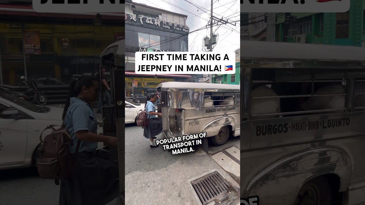 Foreigners Take A JEEPNEY For The First Time in Manila, Philippines! 