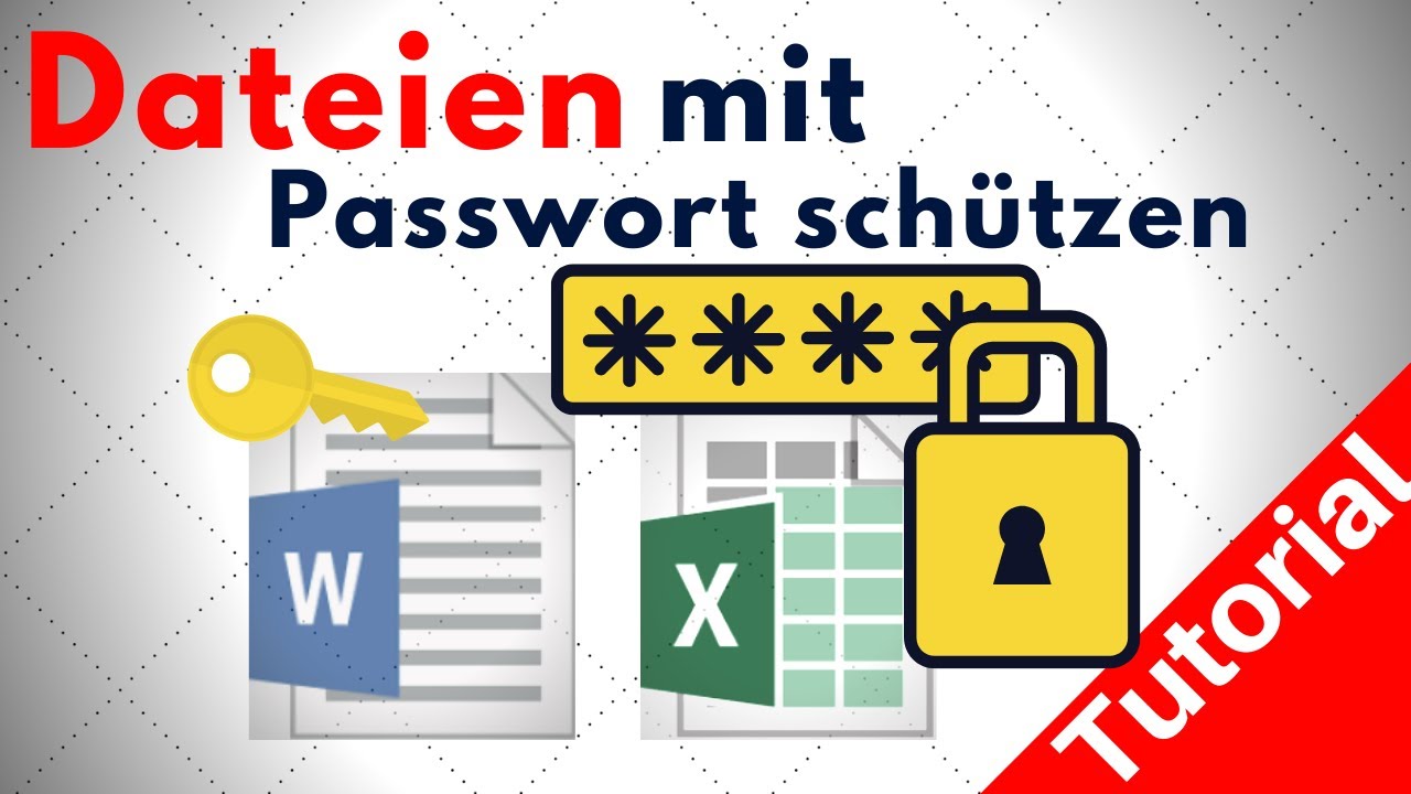Update New Excel | Word Datei mit Passwort schützen | Tutorial 2020