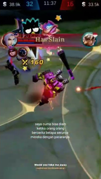 story'wa mobile legends sad || yaa gimna lgi, orng gpunya pacar #shortmlbb