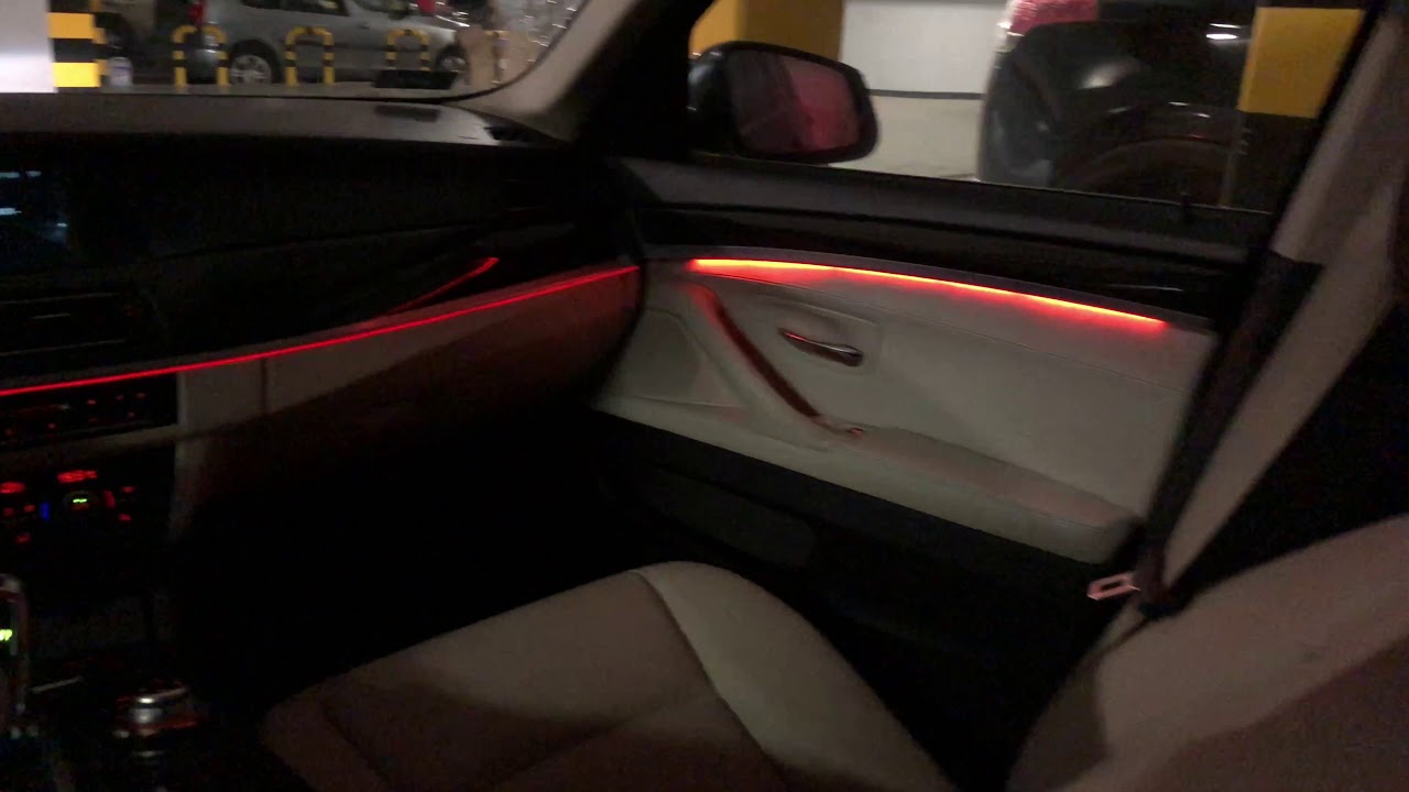 BMW F10 Ambient upgrade , el wire & led 4K YouTube