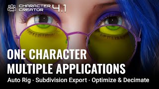 Character Creator 4.1 Auto Rigging | Subdivision Export | Retopology & Optimization Wealth