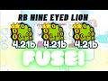 What happens if you fuse 3 Rainbow Nine Eyed Lion? | Pet Simulator X - Alien UPDATE