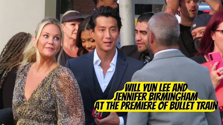 Will Yun Lee with Jennifer Birmingham at the premi...