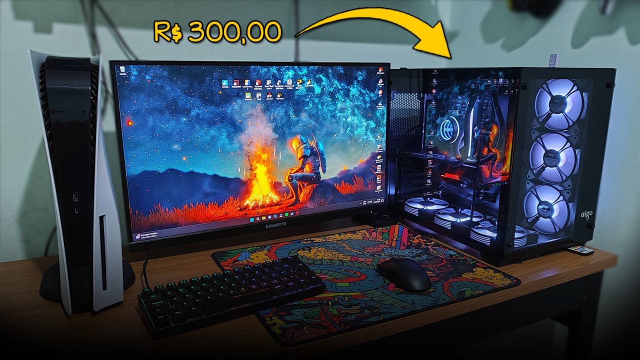 MONTANDO MEU PC GAMER DOS SONHOS QUE RODA TUDO - NOVO GABINETE AQUÁRIO ...