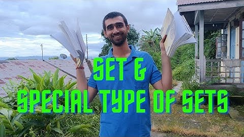 Set and type of sets | Real Analysis